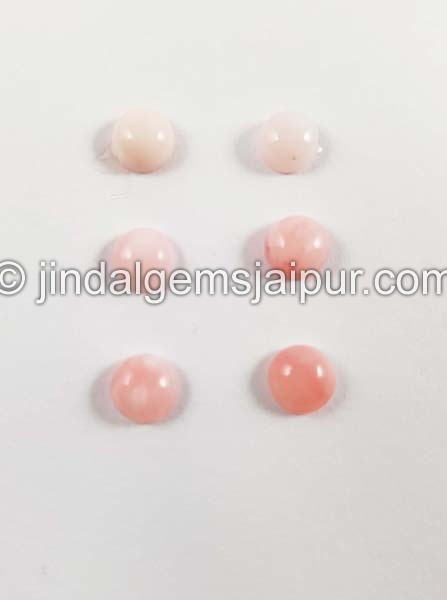 Pink Opal Smooth Round Cabochon